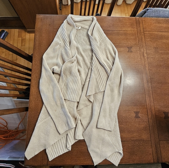 Nordstrom Collection Cashmere Wool Shawl Collar Waterfall Cardigan Large - Picture 1 of 9